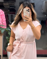 Aahana Pure Cotton Button Maxi Dress