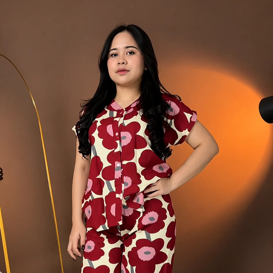Retro Poppy Printed Co-ord Set