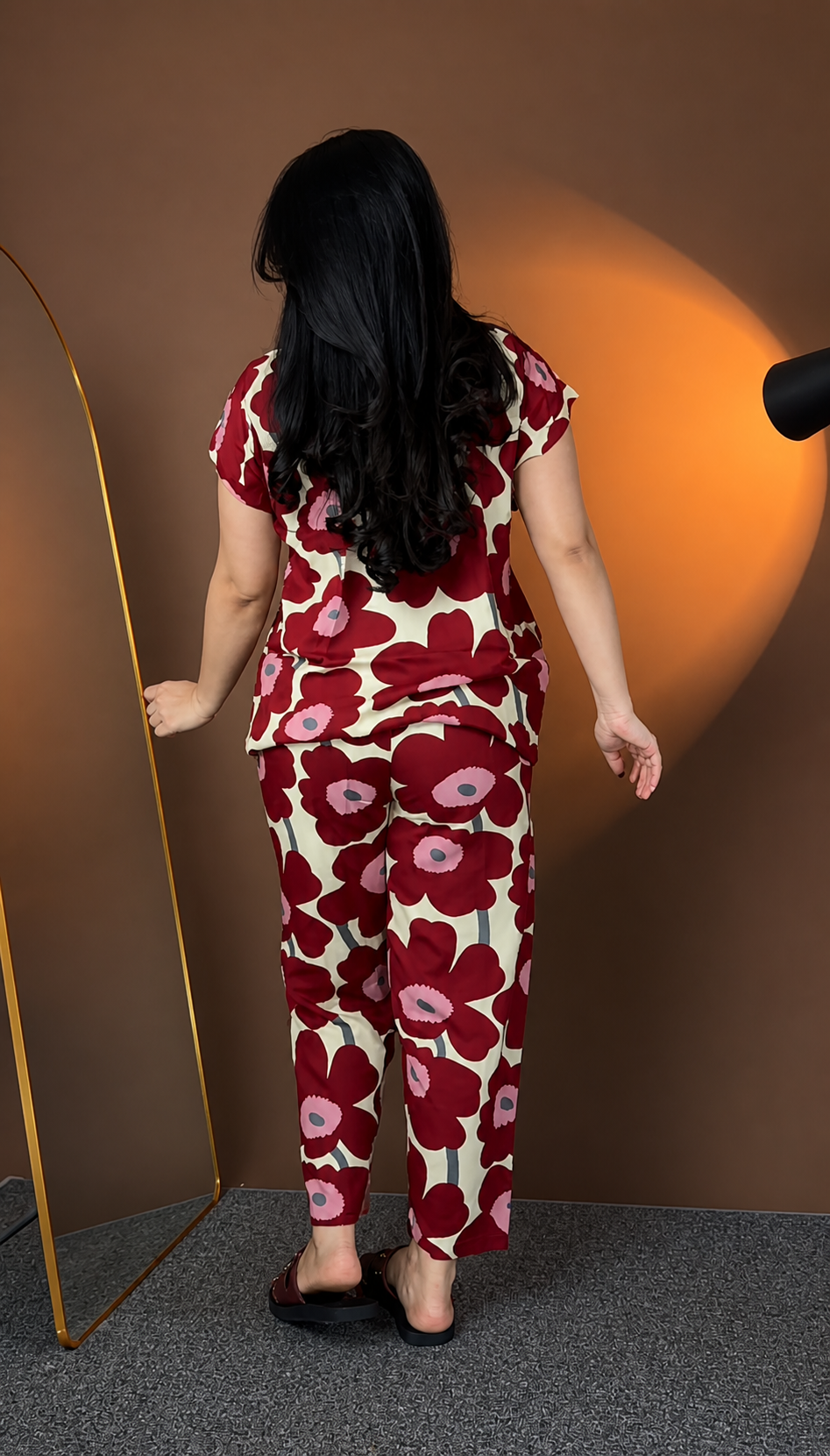 Retro Poppy Printed Co-ord Set
