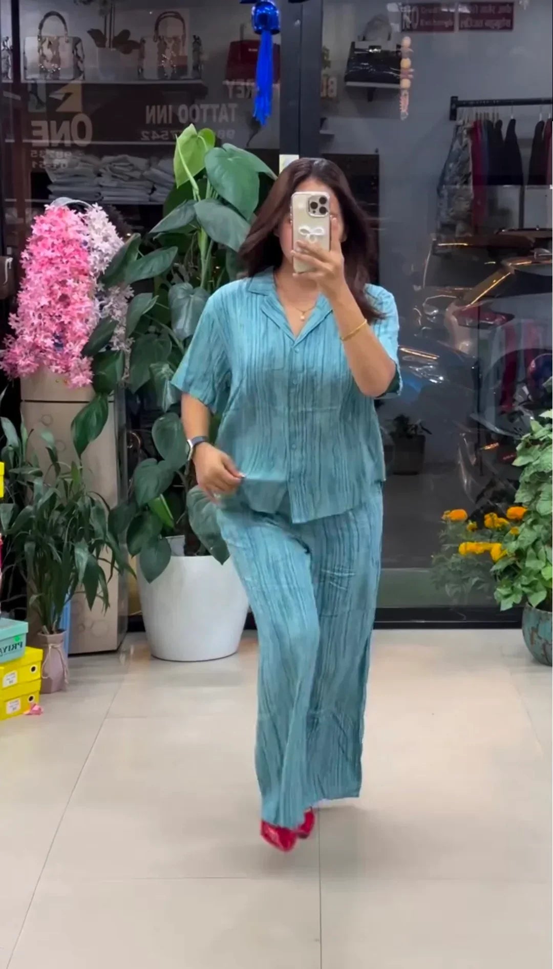 Black Pure Linen Co-ord Set